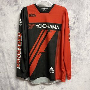 Yokohama Motocross Nitro Circus Jersey Mens XL 23.5x29.5 Red Long Sleeve